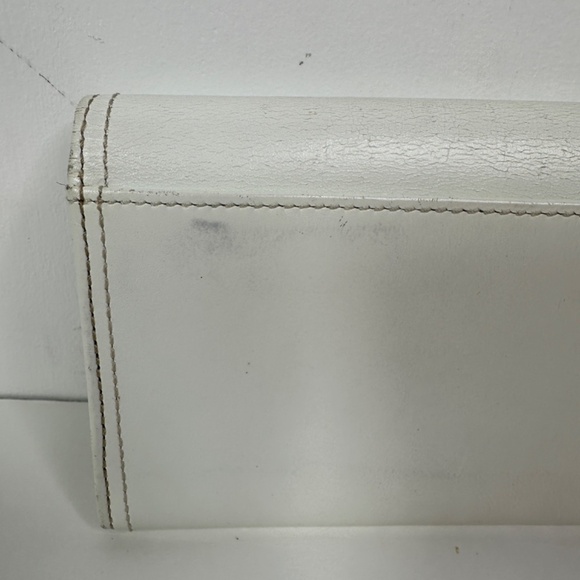 Coach Slim Trifold Wallet leather In Color Ivory - Picture 6 of 13